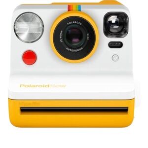 Polaroid Now Instant Camera - Vibrant Yellow and White